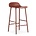 Normann Copenhagen Bar chair shape red plastic steel 44x44x87cm