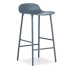 Normann Copenhagen Barstuhl Form blau Kunststoff Stahl 44x44x87cm
