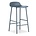 Normann Copenhagen Bar chair shape blue plastic steel 44x44x87cm