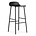 Normann Copenhagen Bar chair shape black plastic steel 44x44x87cm