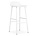 Normann Copenhagen Bar chair shape white plastic steel 44x44x87cm