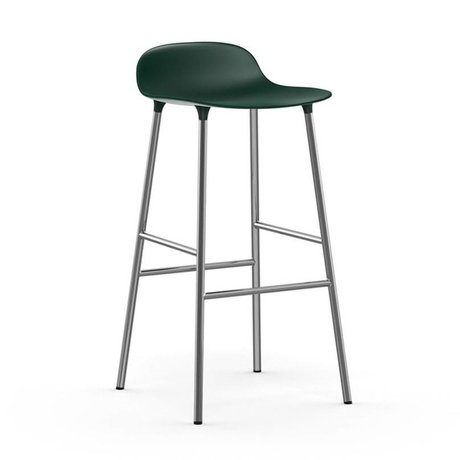 Normann Copenhagen Afføringsform grøn chrom plast 53x45x87cm