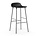Normann Copenhagen Bar chair shape black plastic chrome 53x45x87cm