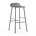 Normann Copenhagen Bar chair shape gray plastic chrome 53x45x87cm
