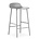 Normann Copenhagen Bar chair shape gray plastic steel 42,5x42,5x77cm