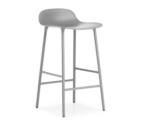 Normann Copenhagen Afføringsform grå 42,5x42,5x77cm plast stål