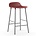 Normann Copenhagen Barstuhl Form rot Kunststoff Chrom 43x42,5x77cm