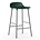 Normann Copenhagen Bar chair shape green plastic chrome 43x42,5x77cm