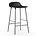 Normann Copenhagen Barstuhl Form schwarz Kunststoff Chrom 43x42,5x77cm
