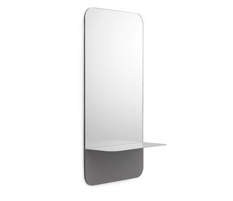 Normann Copenhagen Horizonte espejos espejo vertical gris 40x80cm de acero de cristal