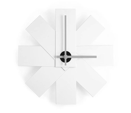 Normann Copenhagen Horloge murale Montre-moi Ø28,5cm aluminium blanc