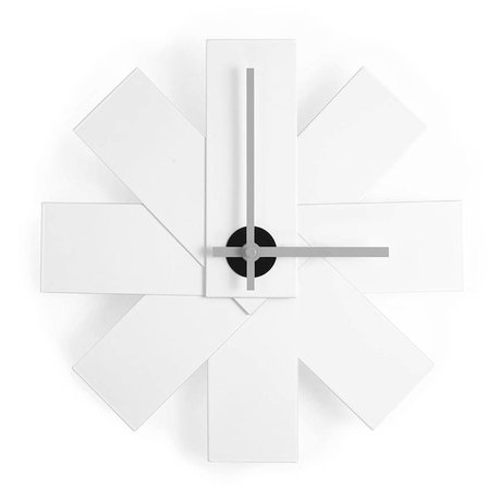 Normann Copenhagen Reloj de pared del reloj me Ø28,5cm aluminio blanco