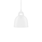 Normann Copenhagen aluminio Lámpara colgante Bell-blanco XS Ø22x23cm