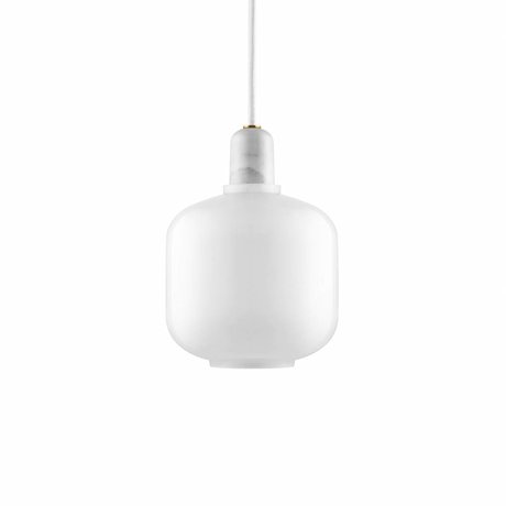 Normann Copenhagen Hängelampe Amp white glass marble S Ø14x17cm