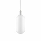 Normann Copenhagen Lampada a sospensione in vetro amp marmo bianco L Ø11,2x26cm