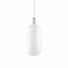 Normann Copenhagen lampe suspendue ampère verre marbre blanc L Ø11,2x26cm