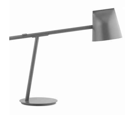 Normann Copenhagen Bordlampe Momento grå stål 51x16,5x44cm