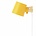 Normann Copenhagen Wandlampe Rise acero amarillo 17xØ10x9,7cm madera