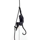 Seletti The Monkey hanging lamp black nylon 27x30x80cm