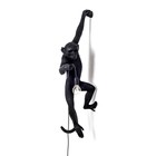Seletti Wall lamp The Monkey black plastic 37x20,5x76,5cm