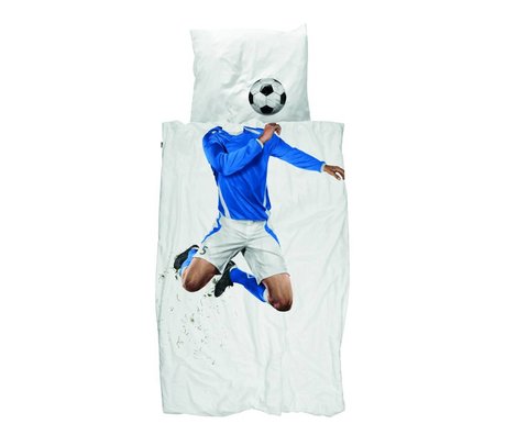 Snurk Ropa de fútbol Champ 200x200 algodón azul / 220cm