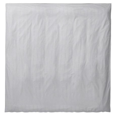 Ferm Living Duvet Silencio luz gris 200x200cm algodón orgánico