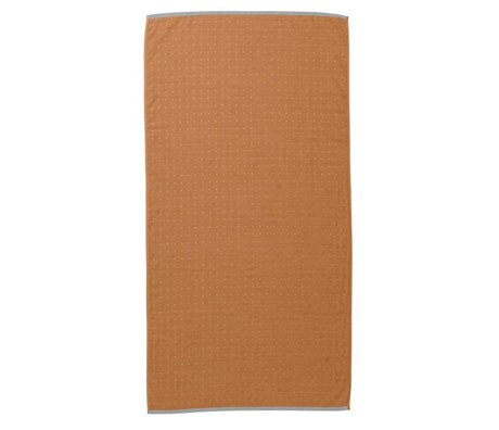 Ferm Living Toalla Sento amarillo mostaza 70x140cm algodón orgánico