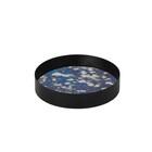 Ferm Living vassoio accoppiato blu vetro Metallrahme S Ø16x3,2cm