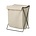 Ferm Living Clotheshorse Herman schwarz beige lærred metal 65x50x40cm