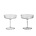 Ferm Living Champagne glass ripple transparent glass set consisting of two Ø10,5x11cm