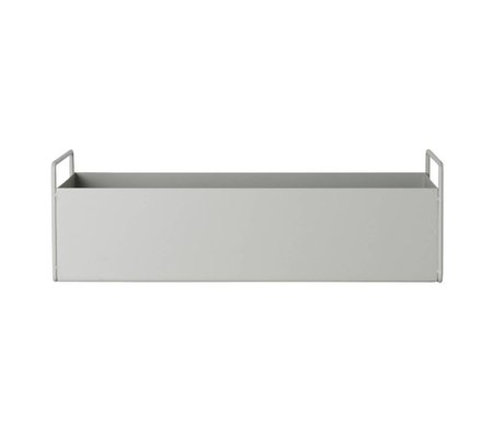 Ferm Living usine de boîte en métal gris clair S 45x14,5x17cm