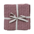 Ferm Living mousselines Ensemble de 3 Hydrophile coton bio rose taupe 70x70cm