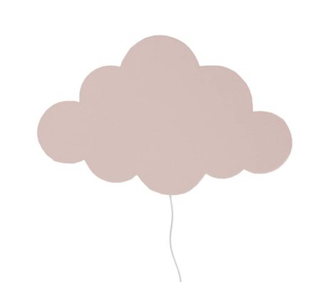 Ferm Living Lámpara nube rosa oscuro contrachapado 40x25cm