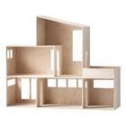 Ferm Living Miniature Funky House brown plywood 66.8x55.5x20cm