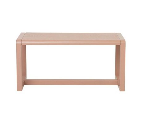 Ferm Living Bank Lille Arkitekt Rosa Askefinér 62x30x30cm