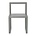 Ferm Living Poco silla Arquitecto gris chapa de la ceniza 32x51x30cm