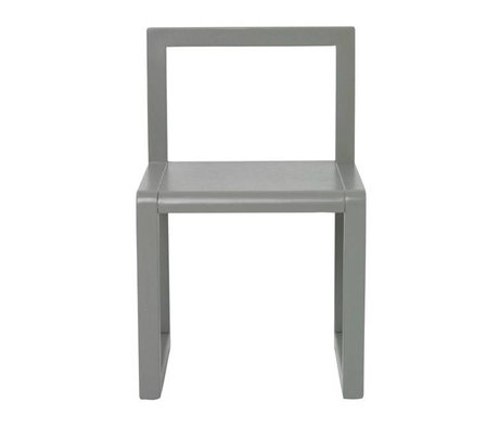 Ferm Living Stuhl Little Architect grau Eschenfurnier 32x51x30cm