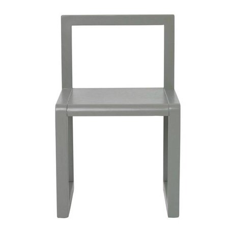 Ferm Living Stuhl Little Architect grau Eschenfurnier 32x51x30cm