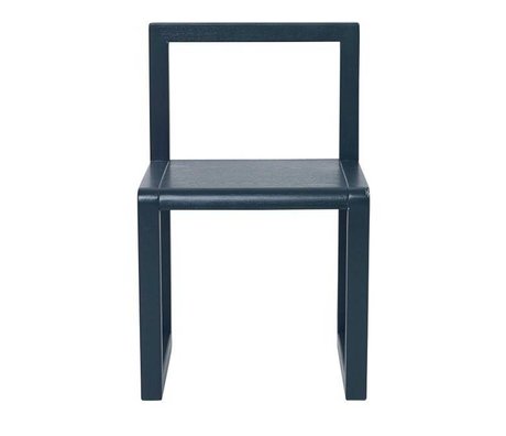 Ferm Living Poco silla arquitecto azul oscuro chapa de la ceniza 32x51x30cm