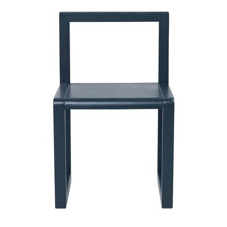 Ferm Living Poco silla arquitecto azul oscuro chapa de la ceniza 32x51x30cm