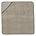 Ferm Living asciugamano bambino con cappuccio grigio Sento 98x98cm in cotone biologico