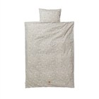 Ferm Living Cisne lecho del bebé 70x100cm Set de algodón gris incluyendo funda de almohada 46x40cm