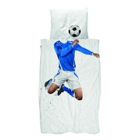 Snurk Bedding Soccer Champ blue cotton 140x200 / 220cm