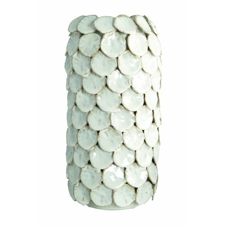 Housedoctor Vase "Dot", blanc, Ø15x30cm