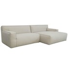 FÉST Couch `Clay ', Sydney22 beige, 1.5-seater / Longchair left or right