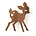 Ferm Living Mi lámpara de ciervos 27x38,5cm roble marrón