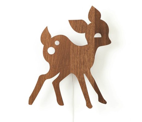 Ferm Living Lampada My Deer quercia marrone 27x38,5cm