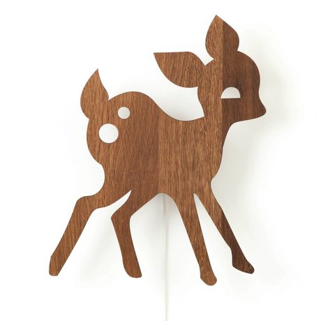 Ferm Living Lampada My Deer quercia marrone 27x38,5cm