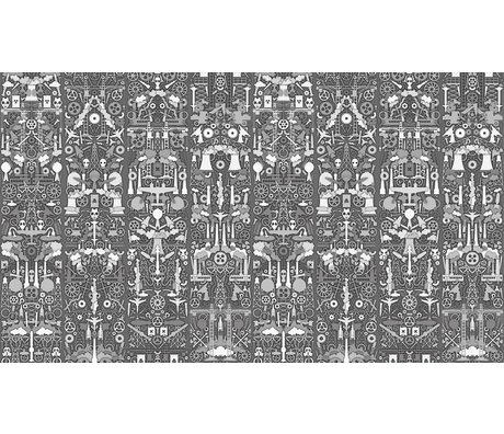 NLXL-Studio Job Tapete "Industry 01" aus Papier, grau/weiß, 900x48.7cm