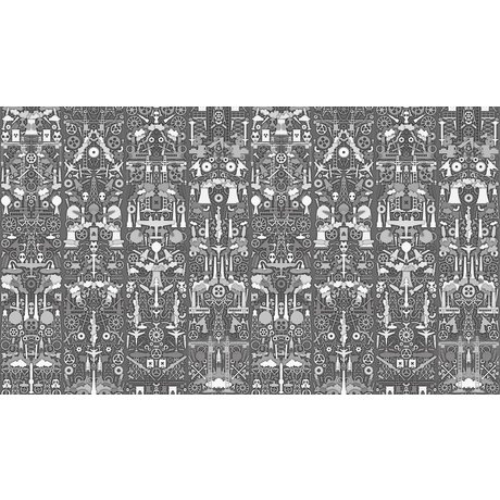 NLXL-Studio Job Fondo de pantalla de papel "Industria 01", gris / blanco, 900x48.7cm